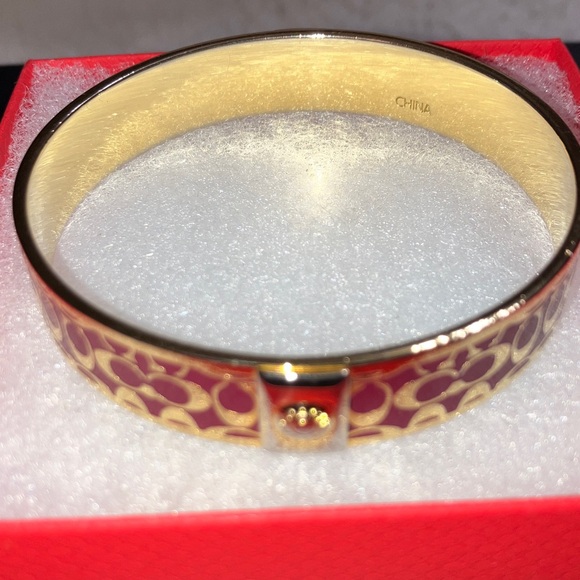 Coach Signature pink and gold bangle - Picture 7 of 7